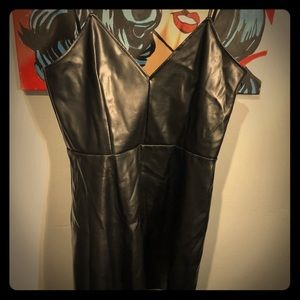 Zara mini faux leather dress